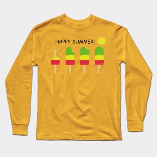 Happy summer T-Shit design Long Sleeve T-Shirt